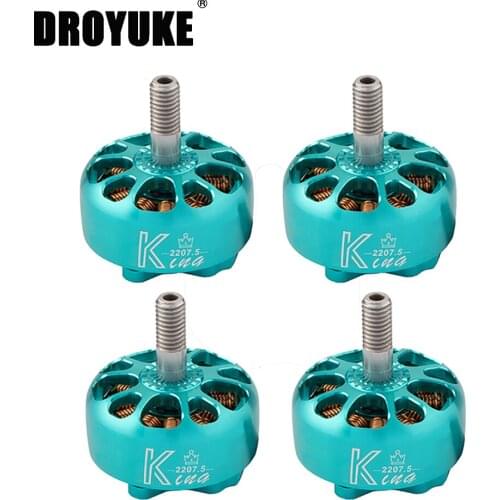 4PCS Flashhobby King Series K2207.5 2750KV 2550KV 1900KV 3-6S Brushless Motor for RC FPV Racing Freestyle 5/6Inch 4S 6S Drones