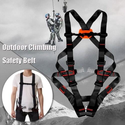 800KG Outdoor Climbing Safety Belt Rappelling Mountaineering Harnesses Outdoor Rescue Rock Climbing Sitting Bust Protective Belt