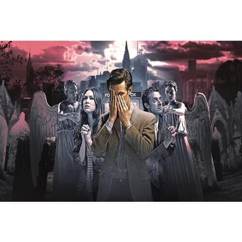 5d Diamond Painting Doctor Who Diamond Embroidery Full Drill Square The Weeping Angels Picture Of Rhinestones Home Decor FC318