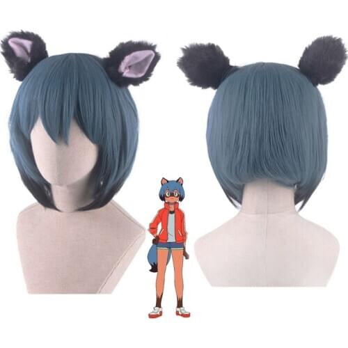 Anime BRAND NEW ANIMAL Kagemori Michiru Women Short Wig Cosplay Costume BNA Heat Resistant Synthetic Hair Wigs No Ear C110K207