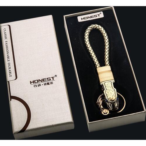 Car Styling Key ring Leopard Head Auto Keychain Keyring for Abarth Fiat Audi Alfa Romeo Hyundai Buick Cadillac Citroen Dodge KIA