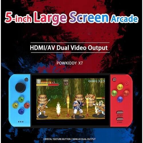 Coolbaby RS11 Protable 5 inch retro handle game console emulator support HD MP4 MP5 360° joystick for PSP FC game device