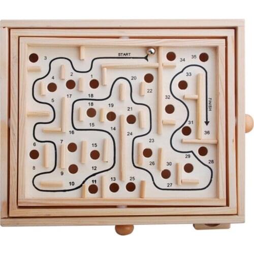 Wooden Medium Maze Balance Ball Game