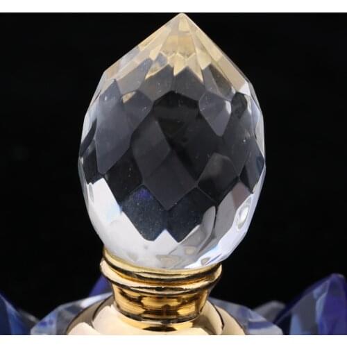 Royal Crystal Blue Perfume Bottles Womens Girl Bedroom Accessory Gift 5ml