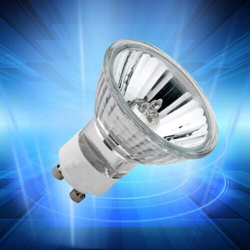 Halogen GU10 Bulb 120V 25/50W Clear Glass with Cover Dimmable Warm White Spot Lamp Lighting Energy Saving Halogen Spotlight