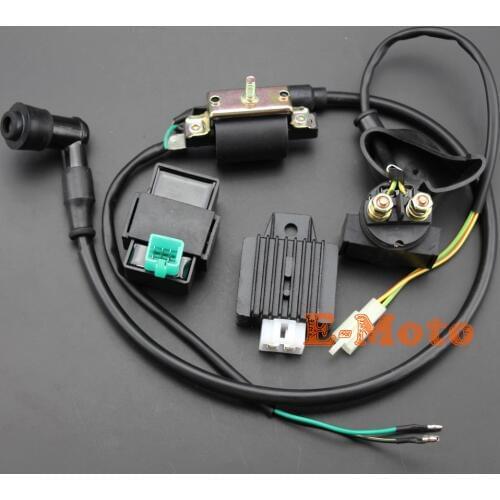 Ignition Coil 5 Pin CDI 12v Regulator Rectifier Relay For 50 70 90 110 125 cc Chinese ATV Quad Dirt Bike new E-Moto