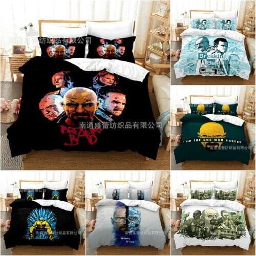Breaking Bad Home Textile Pillow Case 3D Bed Linen Duvet Covers Comforter Bedding Sets Bed Set Home Decor Bedding