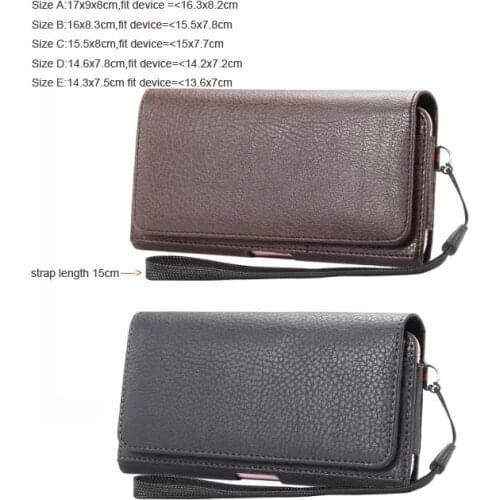 Horizontal Strap Waist Belt Clip Leather Phone Case Pouch For Galaxy A6s A8s J3 J7 A6 Plus A8 Plus(2018) S8 S9 Plus Note9 Note8