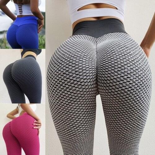 Womens Ruched Butt Lifting Yoga Legging High Waist Yoga Pants Tummy Control Stretchy Workout Leggings For Women Booty Tights