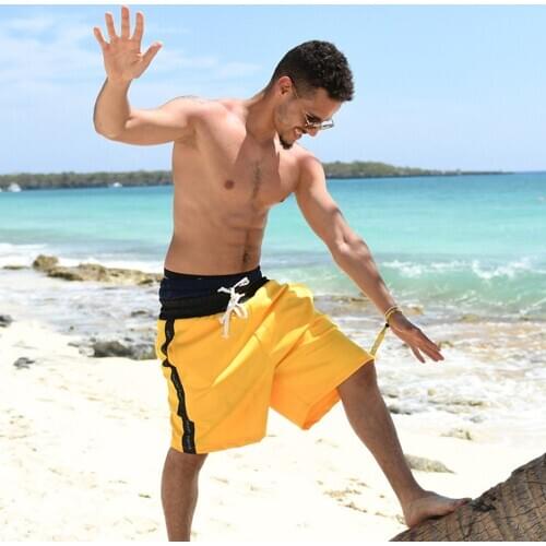 Summer Men Sport Shorts Casual Fashion Beach Pants Stretch 5 Points Pants Male Gym Fitness Running Taining Patchwork Sweatpants