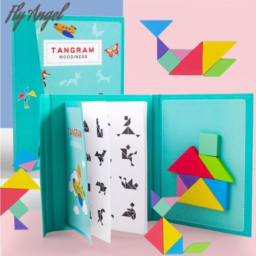 Magnetic 3D Montessori Jigsaw Puzzles Game Animals Tangram Puzzle Board Learning Educational Toys Children Teaching Aid kid Gift