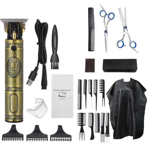 New Set with Apron Hair Trimmer Electric Hair Clipper Professional Shaver Beard Barber 0mm Men Hair Cutting Machine For Men Hair