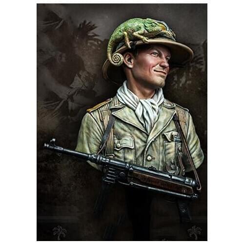 Scale Models 1/ 10 Uncolor MAN with Chameleon bust figure Historical Resin Model