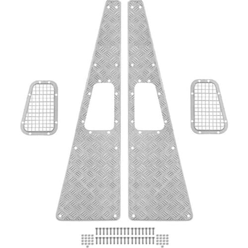 Metal TRX4 Anti-Skid Plate Intake Grille for 1/10 RC Crawler Traxxas TRX-4 TRX4 Defender Upgrade Parts Accessories