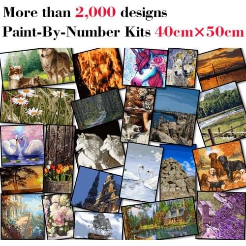 Mileelife Paintting By Numbers for Kids Adults DIY Beginner Oil Painting Kit Home Decoration