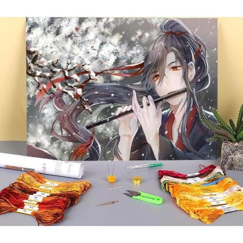 Mo Dao Zu Shi Printed 11CT Cross-Stitch Embroidery Complete Kit DMC Threads Handicraft Sewing Craft Needlework Magic Adults