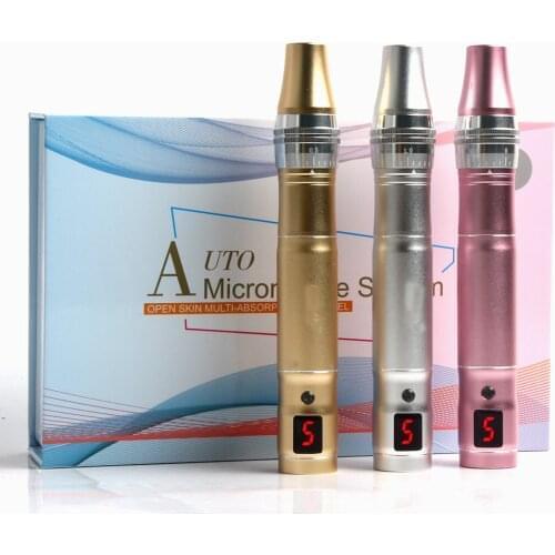 New Wireless Ultima Derma Microneedling Stamp Meso Pen Digital Display 5 levels Rechargeable Collagen skin Induction
