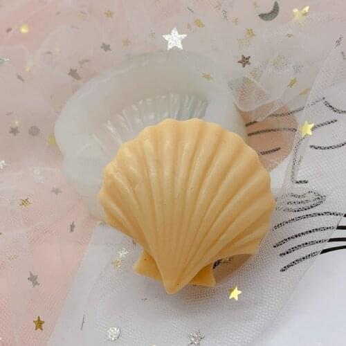 Single Scallop Shell Cake Decoration Mold Food Grade Baking Accessories Chocolate Tool Silicone Mold Resin Molds