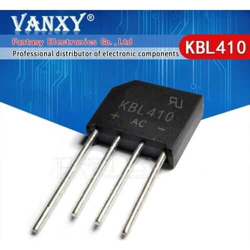 5PCS KBL410 KBL-410 4A 1000V Single Phases Diode bridge rectifier new and original IC