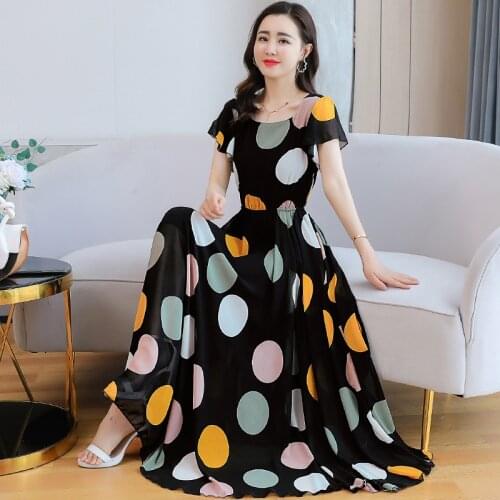 White Black Maxi Long Teen Girls Dress Summer 2021 Kids Clothes Short Sleeves Childrens Dresses Holiday Beach Fashion Clothing