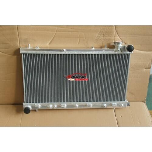 All Aluminum Racing Radiator For AT Subaru Forester H4 2.5L with Fill Neck 1999-2002 02 99 00 01