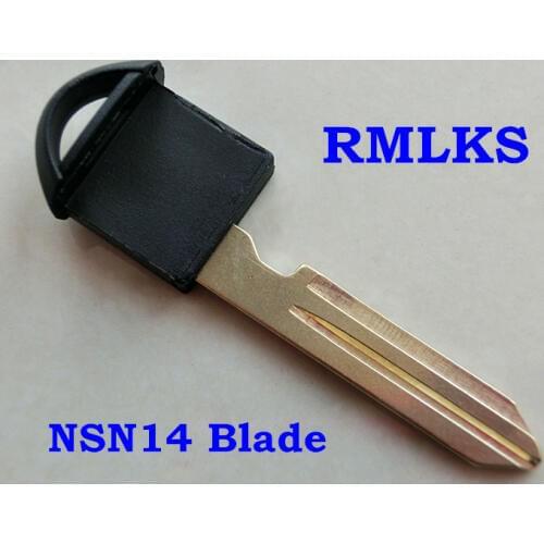 RMLKS 5pcs/lot New Remote Smart Prox Emergency Insert Fob Uncut Blade Insert Car Key Fit For Nissan Infiniti Small Key Blade