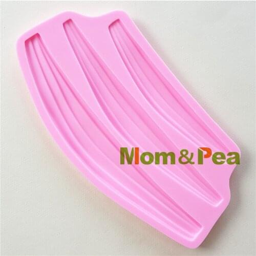 Mom&Pea 1007 Free Shipping Silicone Mold Cake Decoration Fondant Cake 3D Mold Food Grade Pink