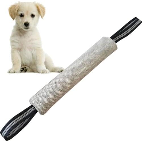 Dog Bite Tug Toy Dogs Training Playing Toys Pet Chewing Teeth Cleaning With 2 Handles Toy Interactive For Police K9 Schutzhund