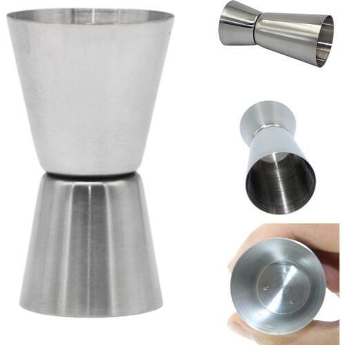 15/30ml or 25/50ml Stainless Steel Double Sided Cocktail Shaker Bartend Measure Cup Kitchen Gadgets Liquor Jigger Measuring Cup