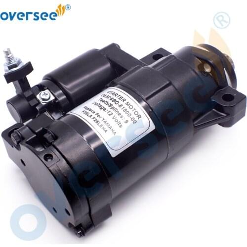 OVERSEE 6BG-81800 Starter Motor For Yamaha Outboard Motor 4 Stroke F25 T25 F40 6BG-81800-00