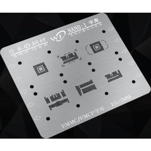 BGA Stencil for BGA 153 162 169 186 221 254 EMCP/EMMC Reballing IC Chip Pins Solder BGA Direct Heating Template Repair Tools