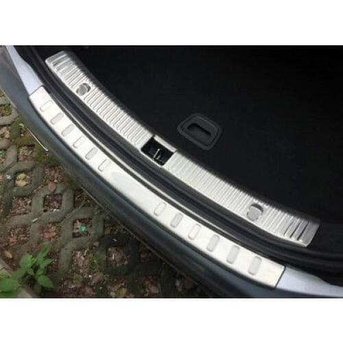 Outer + Inner Rear Bumper Protector Sill Plate Cover for Benz E Class W213 2016 2017