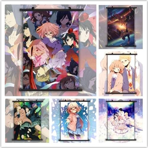 WTQ Beyond The Boundary Kuriyama Mirai Retro Posters Canvas Painting Anime Posters Wall Decor Posters Wall Art Picture Home Deco