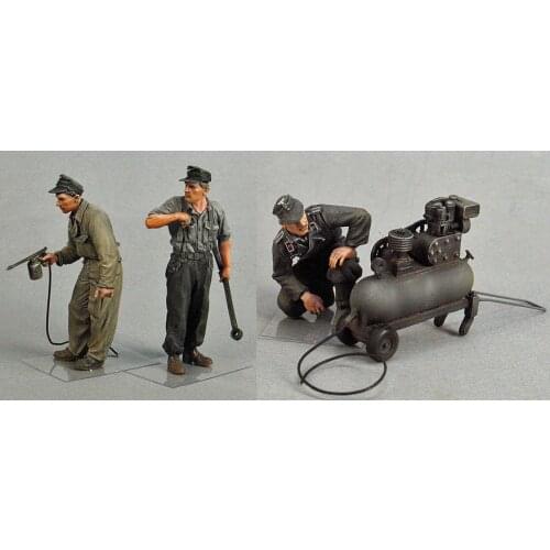 1/35 Scale Die-cast Resin White Model World War Resin Model Soldier Repairman Needs To Manually Color The Model Free Shipping