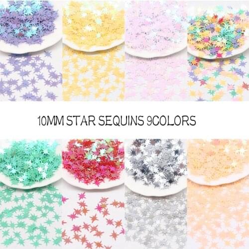10mm Star Shape Sequins for Nails Art Glitter Sequin Paillette Wedding Decoration Accessories Confetti Lentejuelas 10g