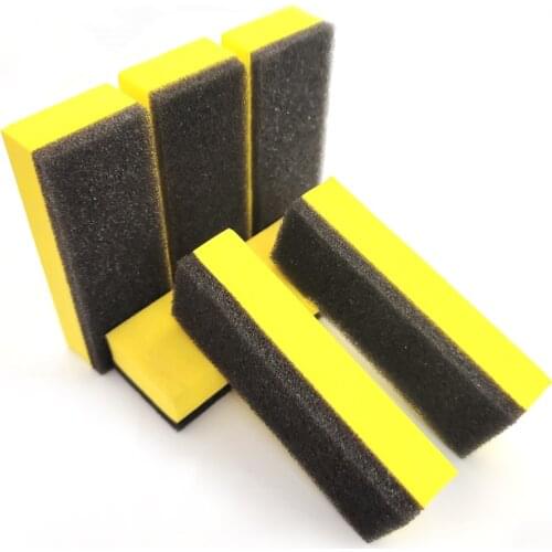6Pcs Car Wash Foam Lacquer Coating Sponges Waxing Sponge for Glass Ceramic Coating Applicator Car Cleaning Car Wash Tools