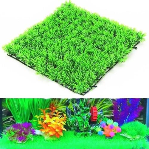 Eco-Friendly Aquarium Ornaments Artificial Water Plastic Green Grass Plant Lawn Aquatic Aquarium Fish Tank Decor
