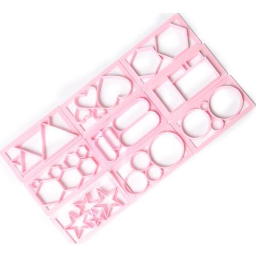 Star Round Heart Geometric Patterns Fondant Cutter Mold Cake Tools Cookie Biscuit Cake Mold DIY Sugarcraft Cake Decorating Tool