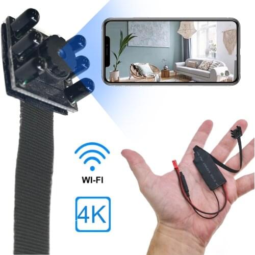 4K WiFi IP Camera With Long Flexible Lens Motion Detection And Invisible IR LED Night Vision DIY Instal Anywhere Beautifully