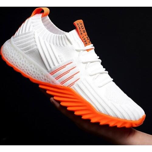 Damyuan Mens Womens Casual Sneakers White Mesh Male Running Shoes Fashion Blade Rubber Soft Sole Hiking Sports Shoe Zapatillas