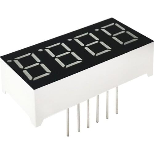 MCIGICM 100pcs 7 segment common Cathode 4 Bit digital Tube 0.36" 0.36in. Red LED Display 7 segmentos LED Digital tube