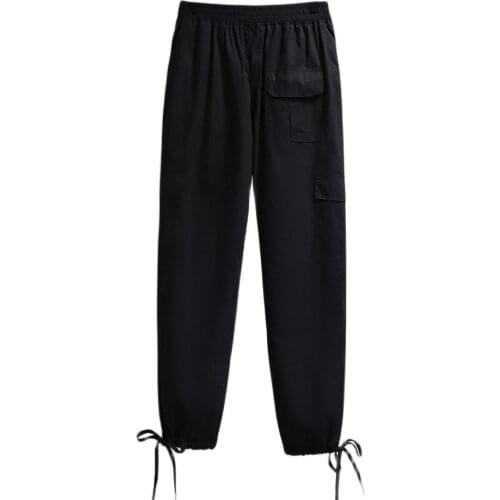 Plus Size 6XL 5XL 4XL 3XL Fashion Women Long Trousers Femme Cotton Blend Cargo Pants Oversized Female Long Pants With Pockets