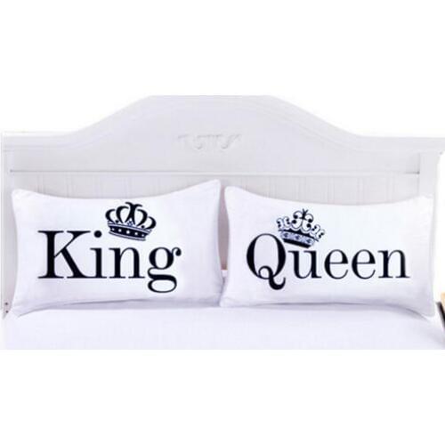 Pillowcase Set,Romantic Gift Idea for Couples Christmas, Valentines Day, Anniversary, Wedding, Engagement, for Him and Her