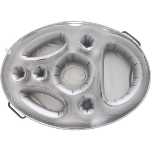 Inflatable Drink Holder Floating Tray Portable Beverage Holder Summer Party Bucket Cup Holder Beer Drinking Table Bar For Beach