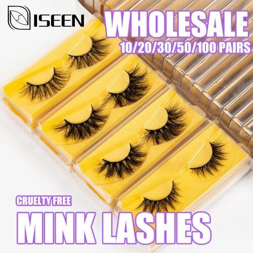 Wholesale Eyelashes Real Mink Lashes Natural Thick Long False 15-25mm Lashes Dramatic Fake Eyelash Eyes Makeup Extension Beauty
