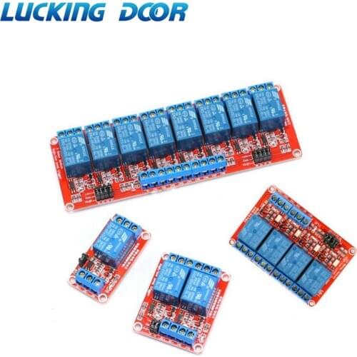 12V 1 2 4 6 8 Channel Relay Module Board Shield with Optocoupler Road High and Low Level Trigger Relay for A