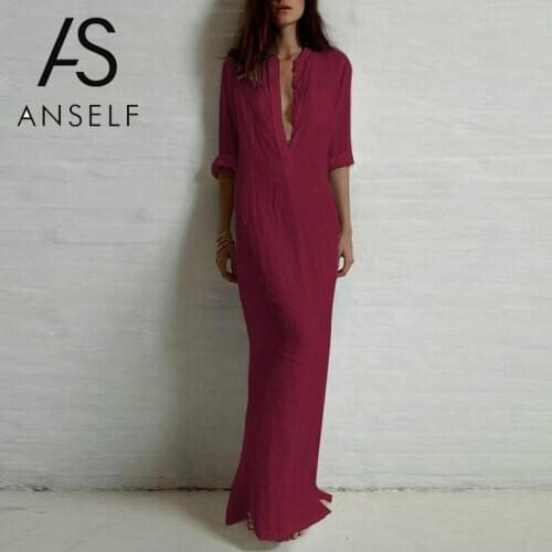 Retro Maxi Dress Women Shirt Dress Plus Size 3XL 4XL 5XL Elegant Ladies Long Sleeve Large Size Robe Dresses female Gown Oversize