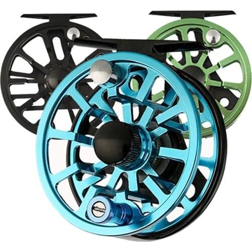 Fly Fishing Reel Aluminum Alloy Interchangea 2+1BB 3/4 5/6 7/8WT CNC Machined For Saltwater/Freshwater Trout Fly Fishing Tackle