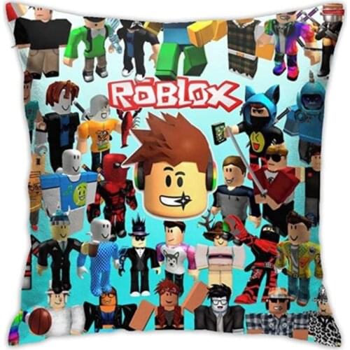 ROBLOX Cushion Cover game Anime figure Home Textile Comfortable square pillowcase Student dormitory bedding decoration kids gift