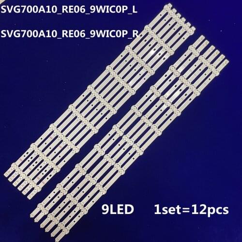 LED Backlight strip 9 lamp For Vizio 70"TV SVG700A10_RE06_9WIC0P_L_150916 SVG700A10_RE06_9WIC0P_R_150916 E70U-D3